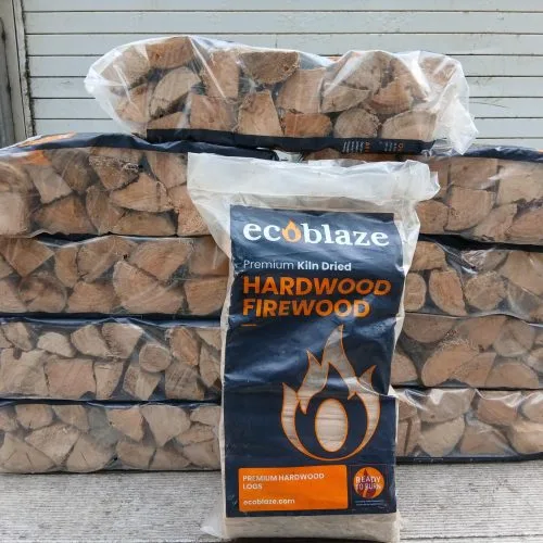 Premium Hardwood Logs in Plastic Bags (10 Bags)