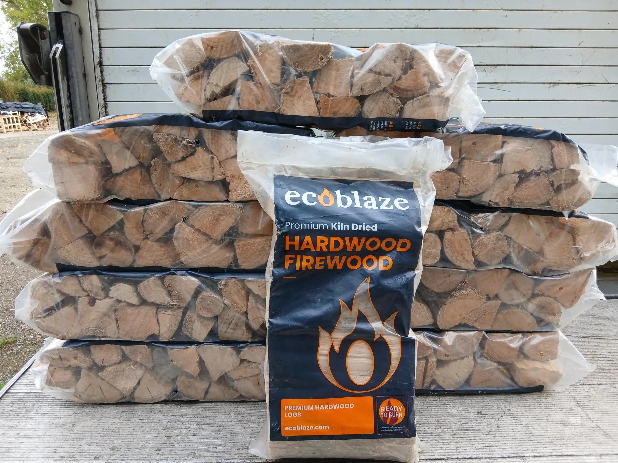 Premium Hardwood Logs in Plastic Bags (10 Bags)